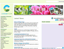 Tablet Screenshot of clearview.ca